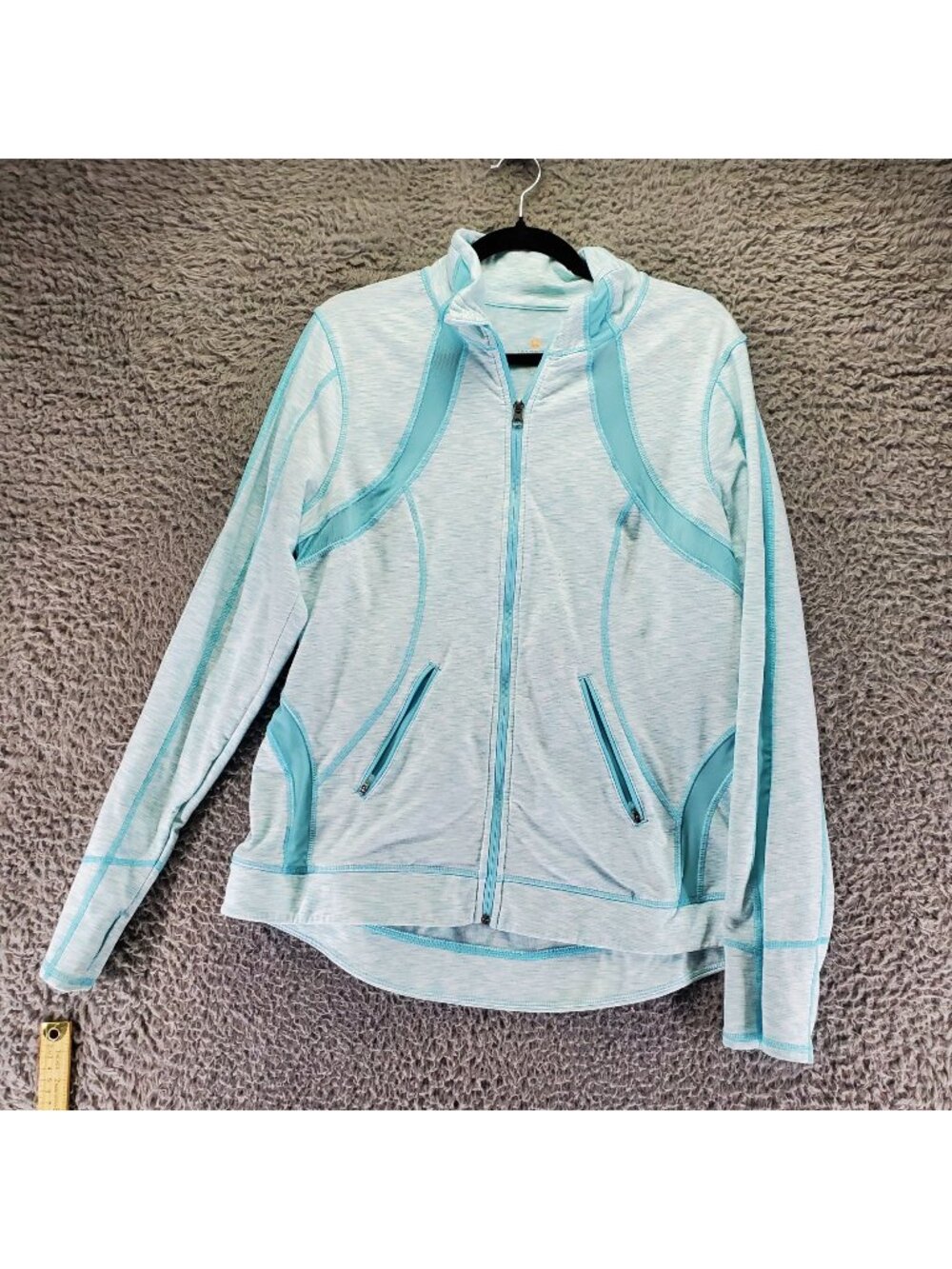 Tangerine Jacket Women's XL Light Blue Full-Zip Hoodie Jacket